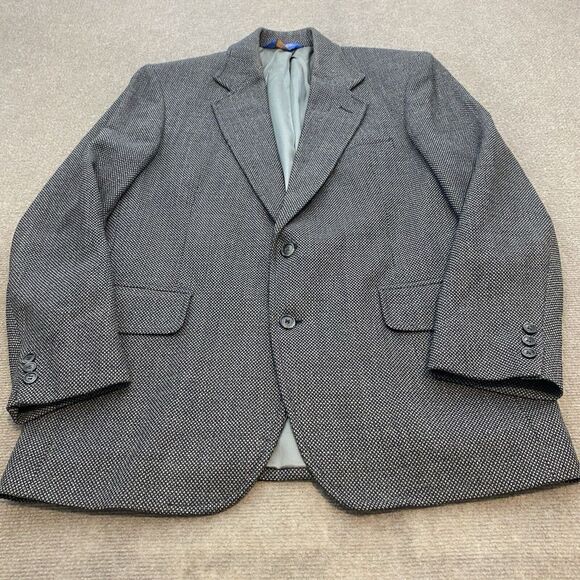 Pendleton Other - Vintage Pendleton Blazer‎ Mens Size 42 Gray Wool Blend Rockabilly Tweed